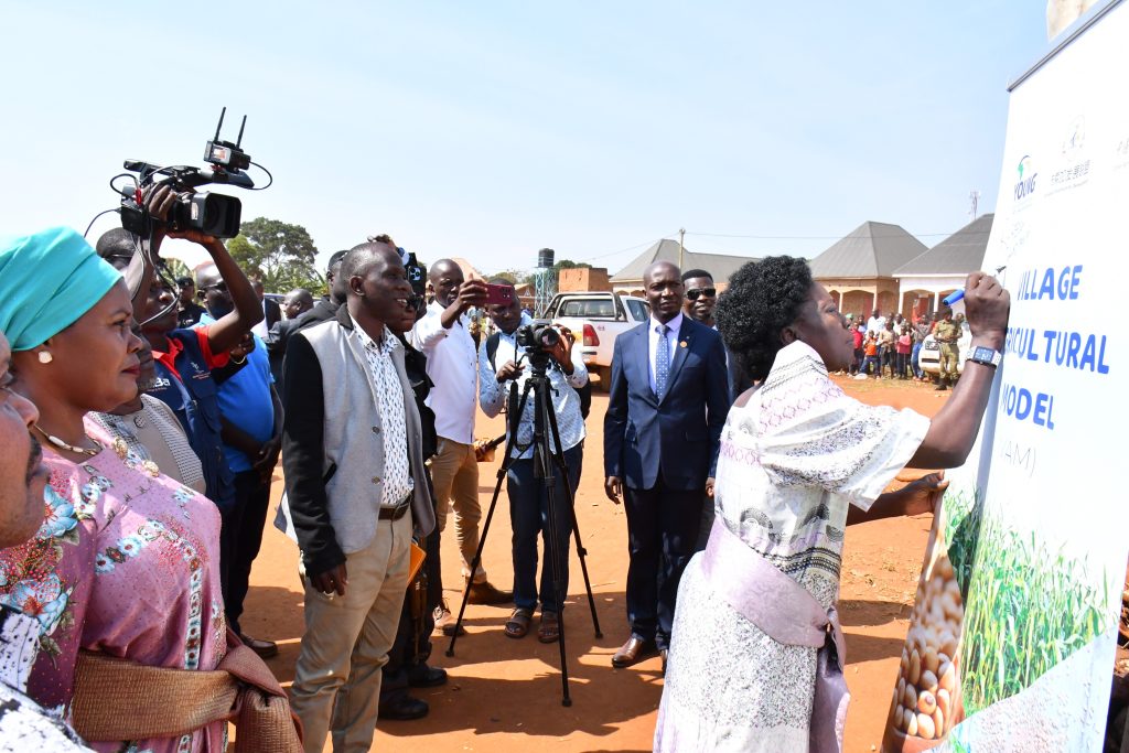 Rt.Hon. Rebecca Kadaga commissioning VAM villages in Busoga sub-region on 4th August 2024