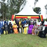 Rt.Hon. Robinah Nabbanja photo moment with Busoga’s political, Religious and cultural leaders at Luuka.