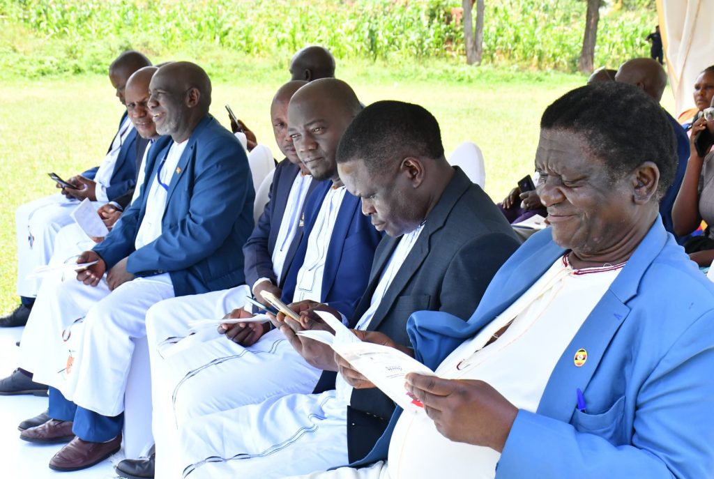 Busoga Royal Chiefs from different Chiefdoms at luuka grounds during the Regional Prayers.