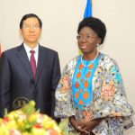 Rt. Hon. Rebecca Kadaga with H.E Hon Yu Tianmin in the photo