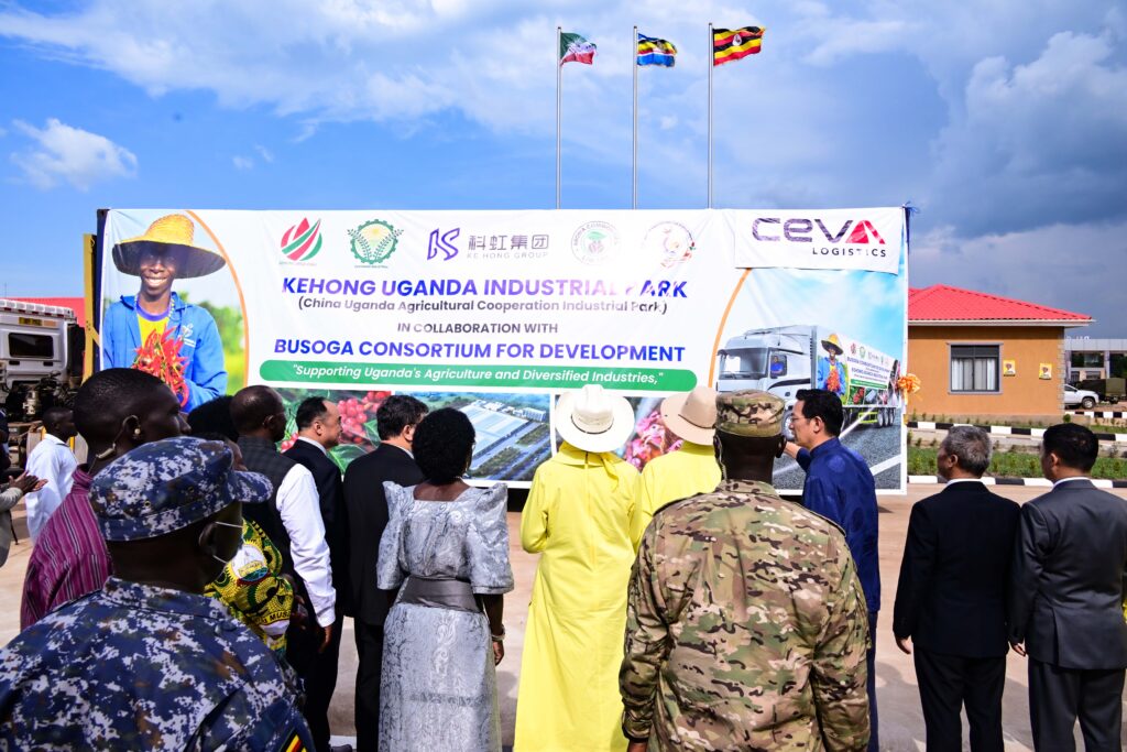  the first container of chilli grown in Busoga destined for China in Namasagali Sub-county in Kamuli District