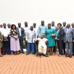 Dr. Mula Anthony (centre) with the newly appointed BCD Secretariat at the Civil Service College, Jinja, on 24 June 2026.